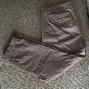 GAP brown broken in straight khakis